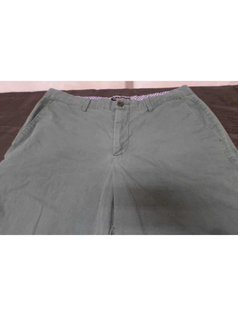 DESINGER BANANA REPUBLIC AIDEN SHORT COTTON BLEND CASUAL WORK GREEN SHORTS 34